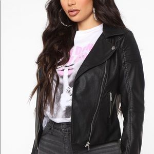 Fashion nova leather jacket